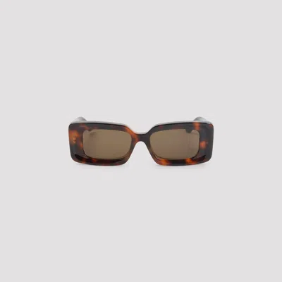 Loewe Havana Rectangular Sunglasses In Neutral