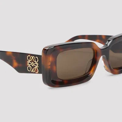 Loewe Havana Rectangular Sunglasses In Neutral