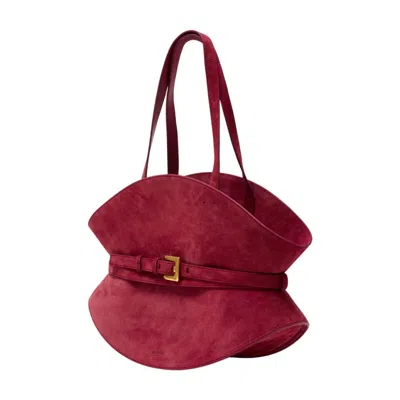 Balmain Shuffle Medium Shoulder Bag In Red