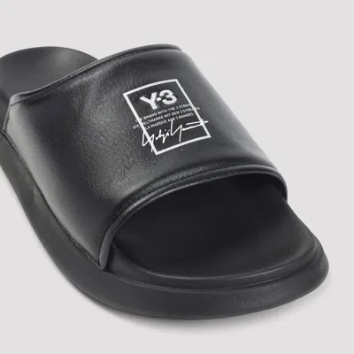 Y-3 Sandals -  - Leather - Black In Multi