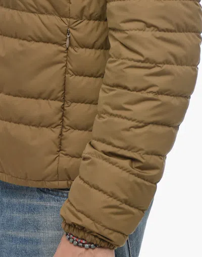 Woolrich Light Quilted Down Jacket In Brown