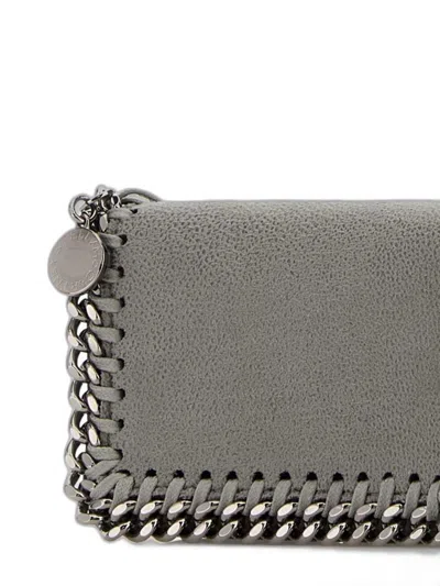Stella Mccartney Grey Polyester Wallet In Gray