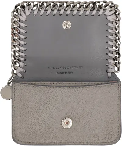 Stella Mccartney Grey Polyester Wallet In Gray