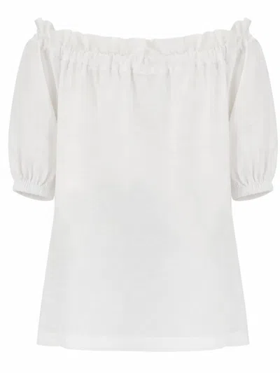 Patou Drawstring Organic Cotton T-shirt In Black