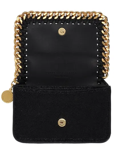 Stella Mccartney Black Polyester Wallet In Black