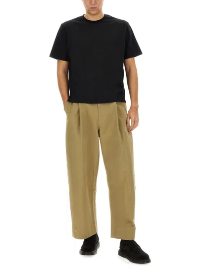 Studio Nicholson Bric T-shirt Blue Regular Fit In Black