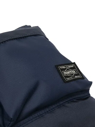 Porter Yoshida Blue Nylon Shoulder Bag In Blue
