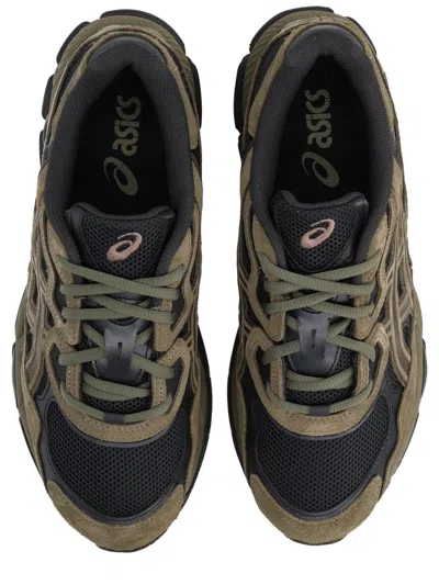 Asics Grey Leather Sneaker In Neutral