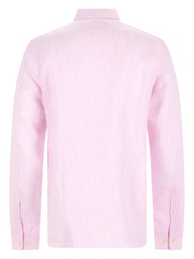 120% Lino Camicia In Lino In Multi