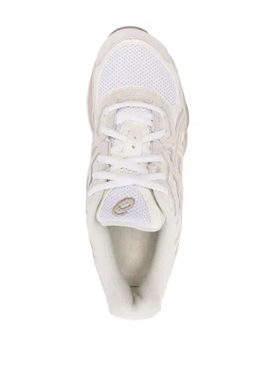 Asics Grey Leather Sneaker In White