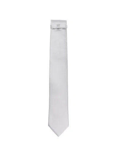 Givenchy Plain Bow-detail Tie In Gray