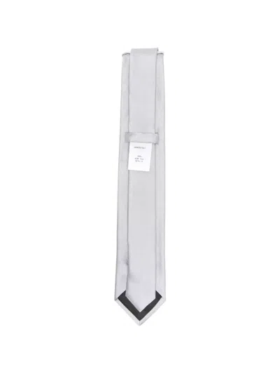 Givenchy Plain Bow-detail Tie In Gray