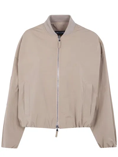 Drhope Zip-pocket Bomber Jacket In Neutral