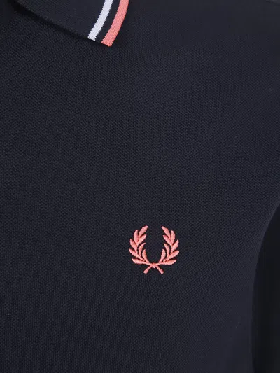 Fred Perry T-shirt Cotone In Blue