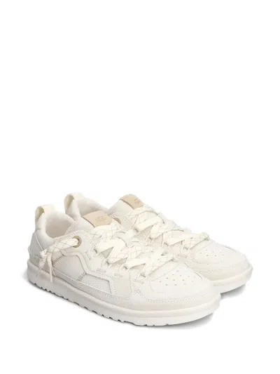 Ugg Minimel Low Sneakers Perforated Pull Tab Rubber In White