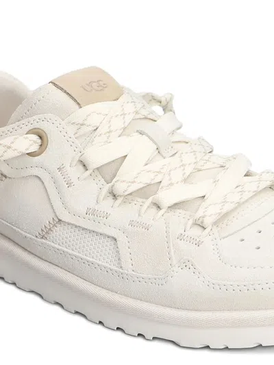 Ugg Minimel Low Sneakers Perforated Pull Tab Rubber In White