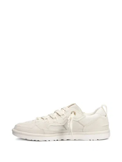 Ugg Minimel Low Sneakers Perforated Pull Tab Rubber In White