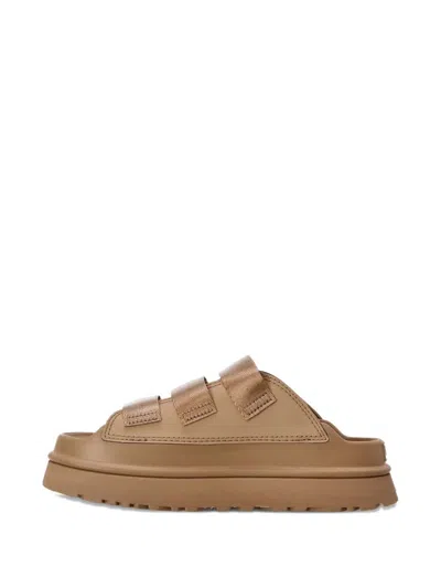 Ugg W Goldenglow Slide Dark Sand In Brown