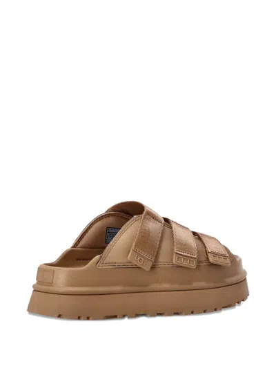 Ugg W Goldenglow Slide Dark Sand In Brown