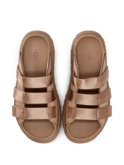 Ugg W Goldenglow Slide Dark Sand In Brown
