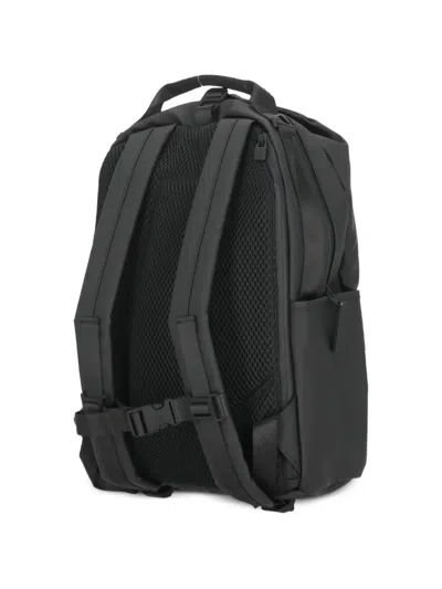 Rains Clip Front Backpack In Black