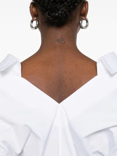 Givenchy Slashed Shirt In Poplin In White