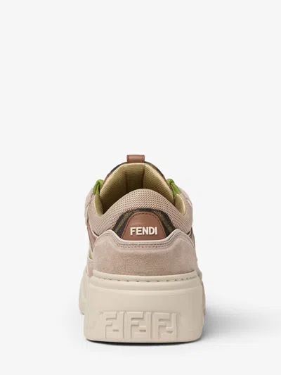Fendi Force Low Top Sneaker In Animal Print