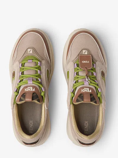 Fendi Force Low Top Sneaker In Animal Print