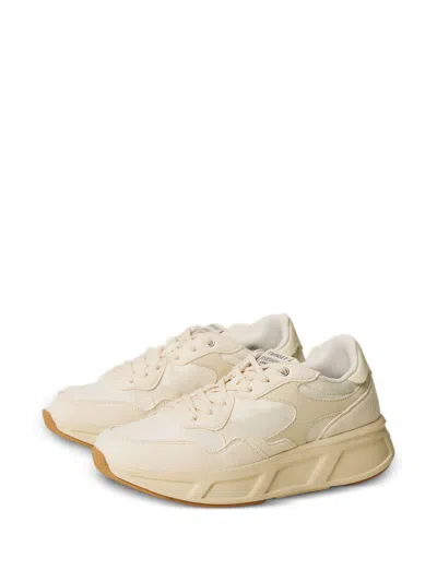 Twinset Twin-set Beige Polyurethane Polyester Elastane Flat Shoes In Neutral