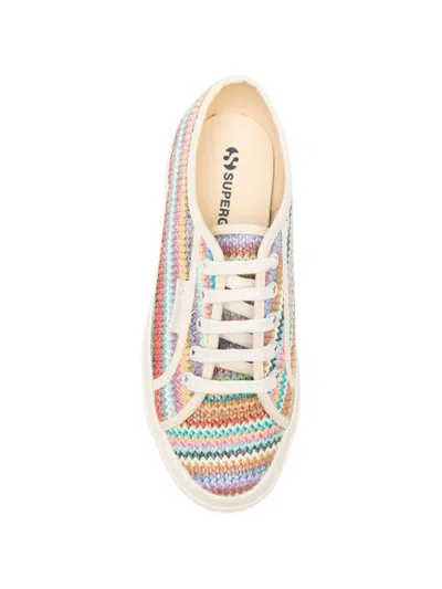 Superga Patterned Cotton Flat Shoes In Multi