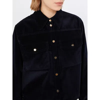 Max Mara Studio Mstrivolo Jacket Navy In Blue