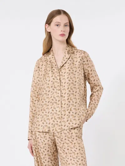 Max Mara Studio Mstudente Jacket Beige In Brown