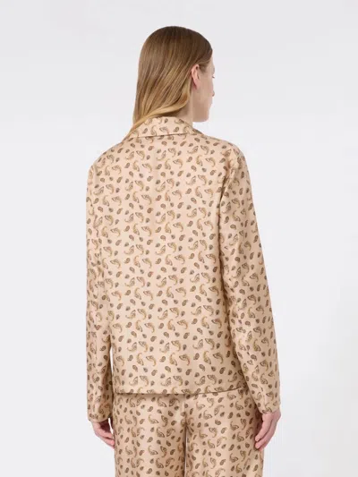 Max Mara Studio Mstudente Jacket Beige In Brown