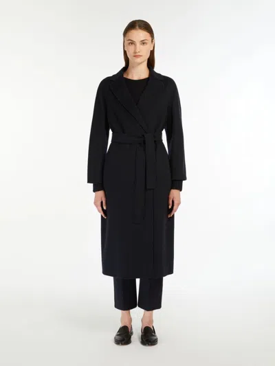 's Max Mara Arona Belted Notch-lapel Coat In Black