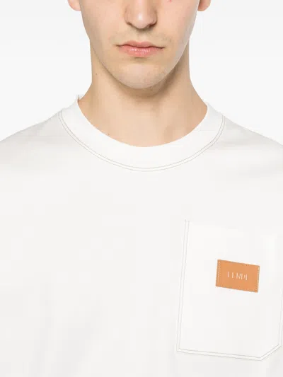 Fendi T-shirt With Logo Application In White