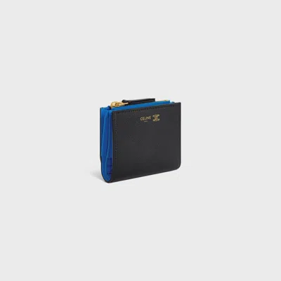 Celine Compact Wallet In Blue