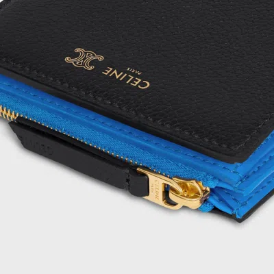 Celine Compact Wallet In Blue