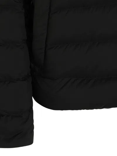 Herno Collared Neck Padded Coat Front Pockets In Black