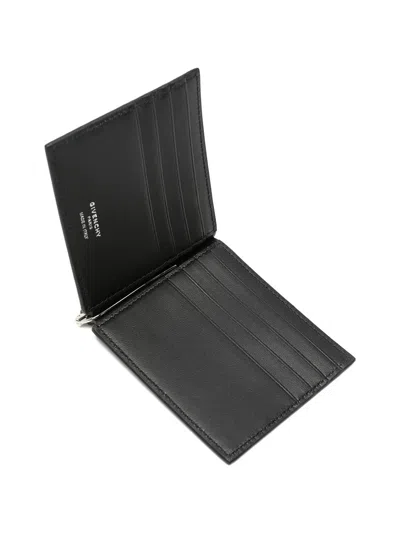 Givenchy Bill Clip 8cc Wallet In Black