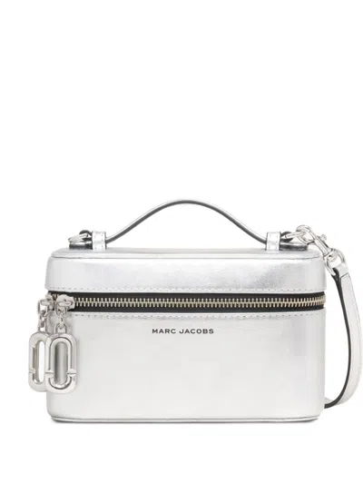 Marc Jacobs Mini Structured Handbag With Zip-around Closure In Silver