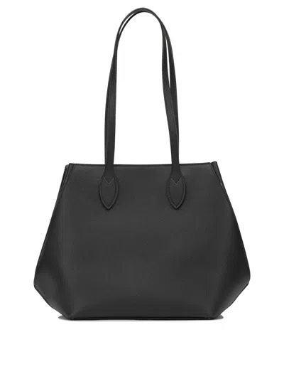 Valextra "vivi" Small Shoulder Bag In Black
