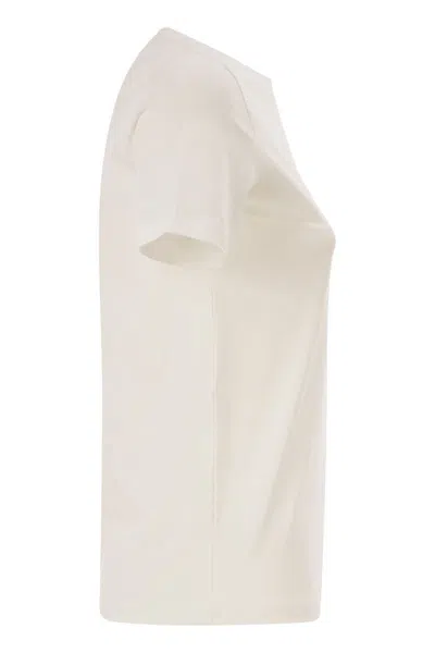 Weekend Max Mara Wkdmultib - Basic Cotton Jersey T-shirt In White