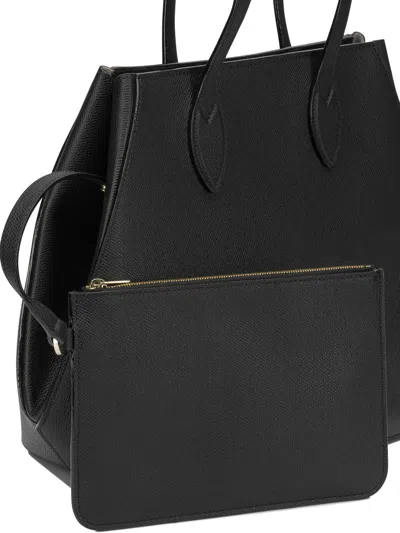 Valextra "vivi" Small Shoulder Bag In Black