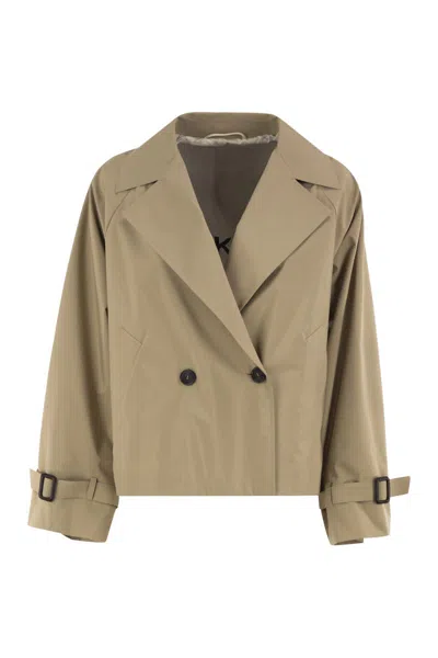 Weekend Max Mara Double-breasted Cropped Jacket In Neutral