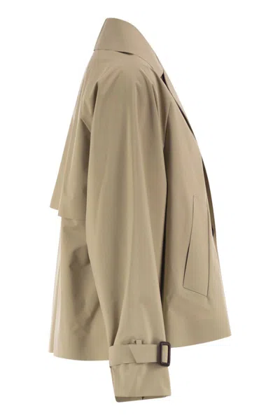 Weekend Max Mara Double-breasted Cropped Jacket In Neutral