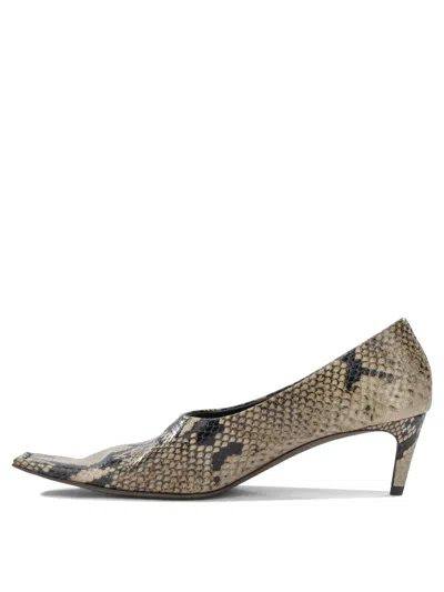 Khaite Marlene Snake-effect Leather Pumps In Multi