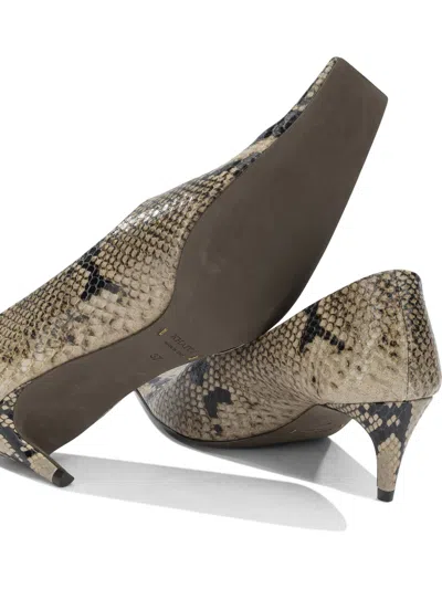 Khaite Marlene Snake-effect Leather Pumps In Multi