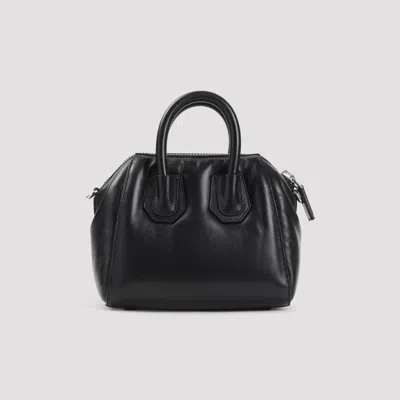 Givenchy Antigona Puffy Top-handle Bag In Leather In Black