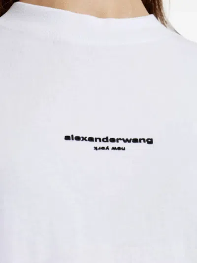 Alexander Wang T-shirt With Printed Logo In White