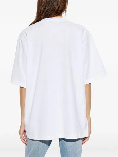 Alexander Wang T-shirt With Printed Logo In White